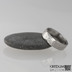Prsten kovaná nerezová ocel - Draill + čirý diamant 1,5 mm - vel. 48