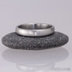 Klasik a diamant 1,5 mm, velikost 55, šířka 3,5 mm, tloušťka 1,5 mm, matný, profil B - Nerezový snubní prsten, S1434