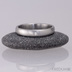Klasik a diamant 1,5 mm, velikost 55, ka 3,5 mm, tlouka 1,5 mm, matn, profil B - Nerezov snubn prsten, S1434