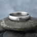 Klasik matn a ir diamant 1,5 mm - Kovan nerezov prsten - 55, ka 3,5 mm, tlouka 1,5 mm, matn, profil B - S1434 (3)
