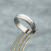 Prima Duo s linkou - kovan snubn prsten damasteel - struktora devo - produkt SK2239 - velikost 61, ka 5,5 mm