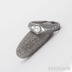 Kovan prsten damasteel s pravou perlou - Gracia - devo - velikost 54, ka 6,5 / 4 mm, lept 75% zatmaven a peletn