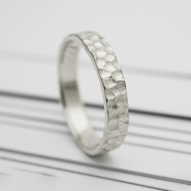 Marro silver - stříbrný snubní prsten - SK3966