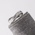 Kovaný nerezový snubní prsten damasteel - FOREVER, kolečka světlý