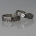 Draill + čirý diamant 1,5 mm - Prsten kovaná nerezová ocel, zatmavený