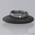 Snubn prsten damasteel - PRIMA + ir diamant 2 mm,  struktura voda, lept tmav hrub, velikost 54, ka 4,5 mm, profil B