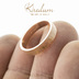 Wood gold red - zlat snubn prsten - SK3927