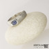 Kovaný prsten damasteel - Blueli, velikost 51,5