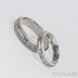 Stříbrné snubní prsteny a damasteel - Luna - kolečka