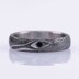 Prima d�evo + �ern� diamant - Kovan� snubn� prsten z nerez oceli damasteel, vel. 51, CR6165