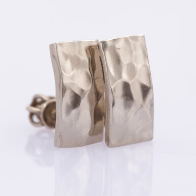 Moon gold Natura - náušnice z bílého zlata - CR6485