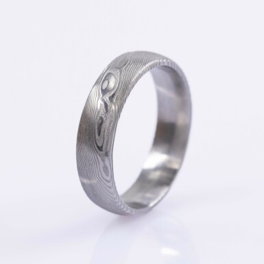 Prima d�evo - Kovan� snubn� prsten z nerez oceli damasteel, vel. 57, CR6603