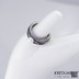 Víla vod - Zásnubní prsten damasteel a perla, S1935