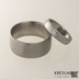 Snubní prsteny titan - Prima, matný + čirý diamant 1,5 mm, velikost 49, šířka 4 mm, profil B - Etsy 1238