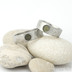 Draill a vltavín 5 mm - velikosti 58 a 70, šířka 7 mm, povrch matný, drobné plošky - Nerezové snubní prsteny - fl 3578738