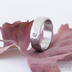 Draill matný a pink safír 2,2 mm do Ag - velikost 55, šířka 6,2, tloušťka 1,7 mm - Kovaný záasnubní prsten - sk2389 (3)