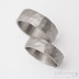 Draill titan - šířka 5,5 a 7 mm, matný - Titanové snubní prsteny
