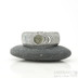 Prsten damasteel s vltavnem - Prima, velikost 56, ka 7,5 mm, tlouka cca 2 mm, struktura rky, lept tmav hrub, profil A, vltavn natural 5 mm - et 1740