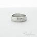 Zásnubní prsten s diamantem chirurgická ocel - Natura nerez, lesklá + čirý diamant 1,5 mm, velikost 50, šířka 4,5mm, tloušťka slabá - et 2464