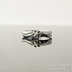 Gordik flower Au a čirý diamant 1,5 mm - velikost 56, šířka 4 mm - Motaný zásnubní prsten - k 2245 (2)