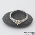 Gordik flower s celozlatou kytikou a diamantem 1,5 mm - velikost  54, ka 3,5 mm, prmr kytiky 6,5 mm - k 1114 a (5)