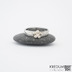 Gordik flower s celozlatou kytikou a diamantem 1,5 mm - velikost  54, ka 3,5 mm, prmr kytiky 6,5 mm - k 1114 a (7)