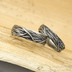Gordik patina - velikost 53, ka 4 mm a velikost 58, ka 5,5 mm - motan snubn prsteny