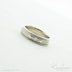 Snubn prsten Kasiopea white, devo, ir diamant a dva zlat suky - SK5287