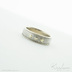 Snubn prsten Kasiopea white, devo, ir diamant a dva zlat suky - SK5295