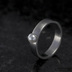 Klasik a perla - matný - nerezový prsten