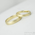 Klasik gold yellow stařený - 51, šířka 3 mm, tl 1,3 mm, B a 62, šířka 4 mm, tl 1,3 mm, B - Zlaté snubní prsteny