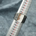 Klín - velikost 62, šířka 6,5 - 16,8 mm, zatmavený - Design nerezový snubní prsten, S2158