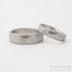 kovan snubn prsteny z chirurgick oceli - velikost 50,5, ka 4 mm, profil C+CF a velikost 60, ka 6 mm, profil C, matn - k 2855