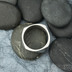 Kumali nerez  - 65, šířka 10,8 mm, tloušťka 1,8mm, matný - Kovaný nerezový snubní prsten, SK1288 (2)