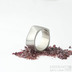 Kumali nerez  - 65, šířka 10,8 mm, tloušťka 1,8mm, matný - Kovaný nerezový snubní prsten, SK1288 (4)