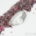 Liena s bílou perlou - vel 53,5, šířka hlavy 5,5mm dlaň 3mm, voda - lept 75% SV, perla 6,2mm - Damasteel zásnubní prsten- sk1973 (4)
