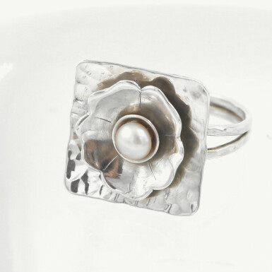 Stříbrný prsten s perlou vel.54 - CR5361