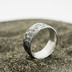 Snubní prsten damasteel - Natura, struktura dřevo, lept tmavý hrubý, profil C+CF - vel. 62,5, šířka 8,5 mm, tloušťka střední - Damasteel snubní prsten - sk2979