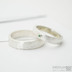 Natura silver, matný + broušený smaragd cca 1,5 mm, velikost prstenu 52, šířka 4.0 mm, tloušťka střední (do 2 mm) -  k 4788