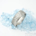 Snubní prsten damašková ocel - Natura damasteel, struktura dřevo, lept světlý střední, profil C+CF - velikost 67, šířka 8 mm, tloušťka 1,8 mm - Damasteel snubní prsteny - sk1977