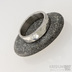 Draill a měsíční kámen - Snubní prsten kovaná nerezová ocel, produkt č. 1652