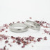 Prima a moissanite 2 mm do bílého zlata - šířka 5 mm, 50% SV TW, A a Prima - šířka 5 mm - Damasteel snubní prsteny
