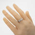 Ručně kované snubní prsteny damasteel - Prima, struktura dřevo,  lept světlý střední, velikost 63; šířka 4,5 mm; tloušťka 1,7 mm; profil C+CF
