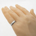 Prima duo s linkou, voda, lept zatmaven - velikost 50, ka 5,5 mm - Damasteel snubn prsteny