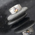 Snubní prsten s drahým kamenem - Natura titan + perleť 5.5 mm, velikost 49, šířka 7,5 mm, matný - k 0213