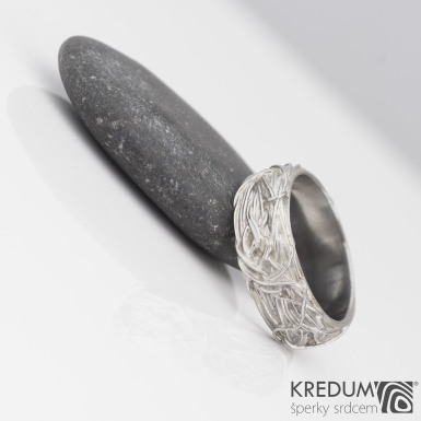Gordik - Motaný snubní prsten nerezový, S2155