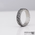 Natura - Snubní prsten nerezová ocel damasteel, S2146