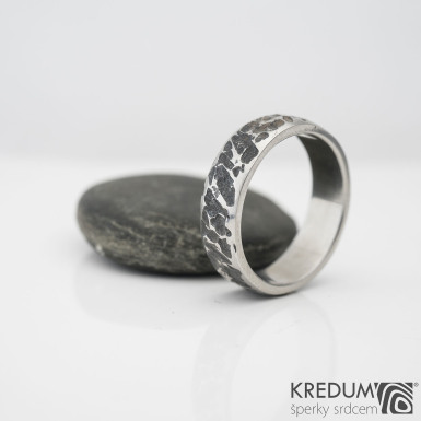 Archeos Line - kovaný snubní prsten z nerezové oceli - SK984