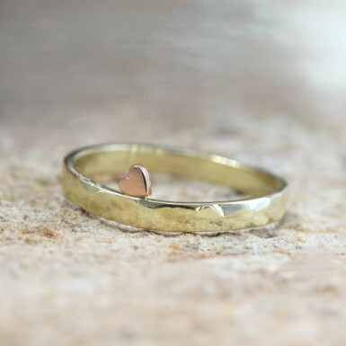 Virginie Lux - zlatý prsten se srdíčkem