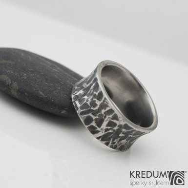 Rafael archeos - kovaný snubní prsten z nerezové oceli - SK1160